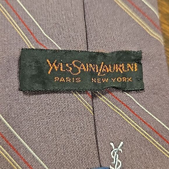 Vintage Yves Saint Laurent striped tie - Picture 4 of 6